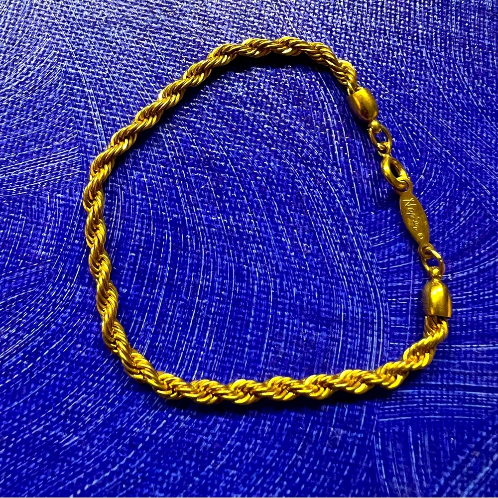 Napier gold rope bracelet